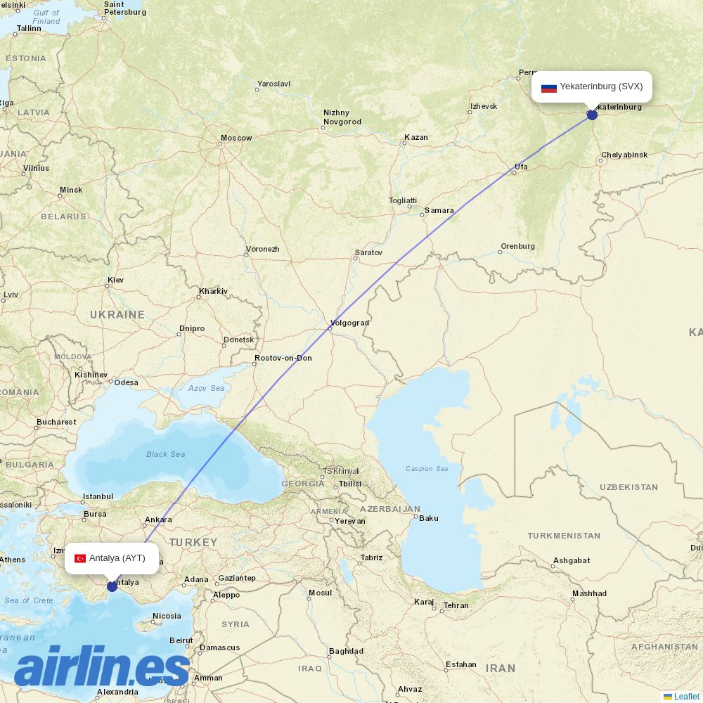 Southwind at SVX route map