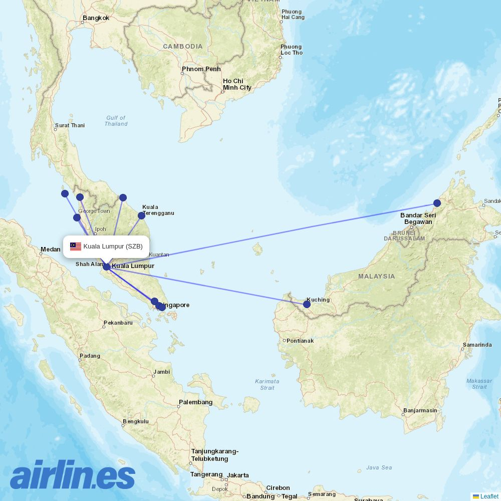 Firefly at SZB route map