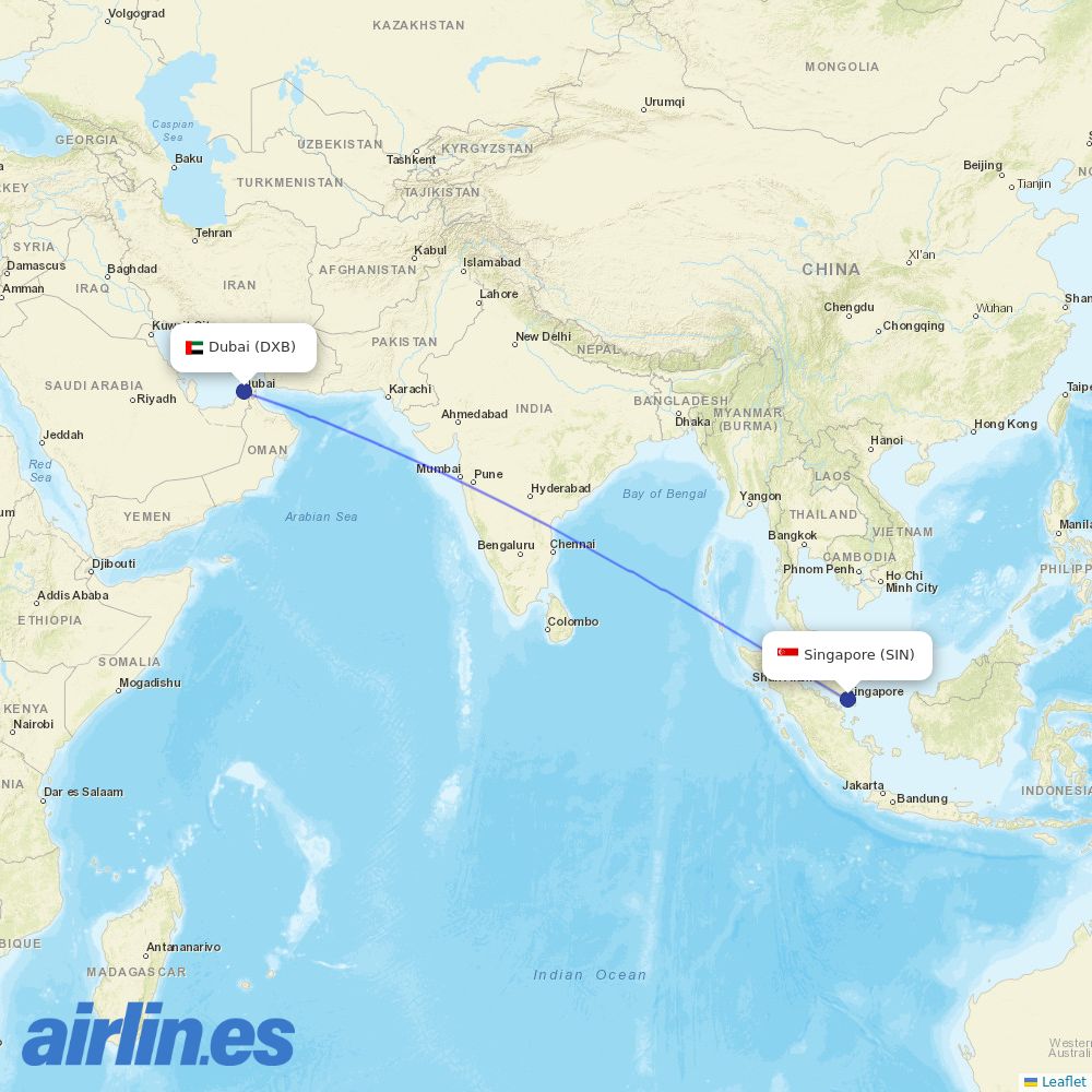 Condor from Crown Point destination map