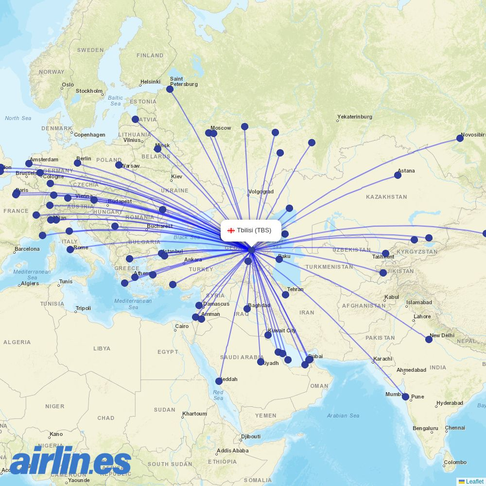 Red Wings at TBS route map