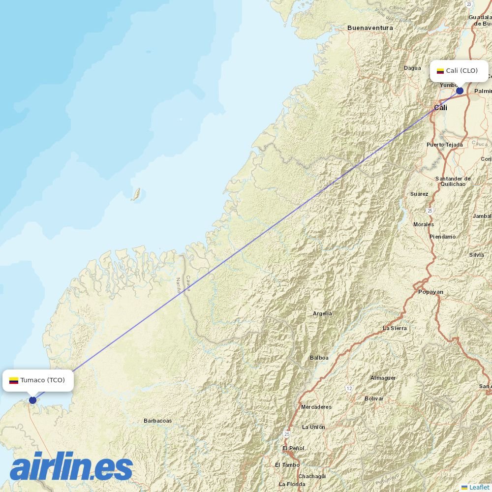 Clic Air from La Florida destination map