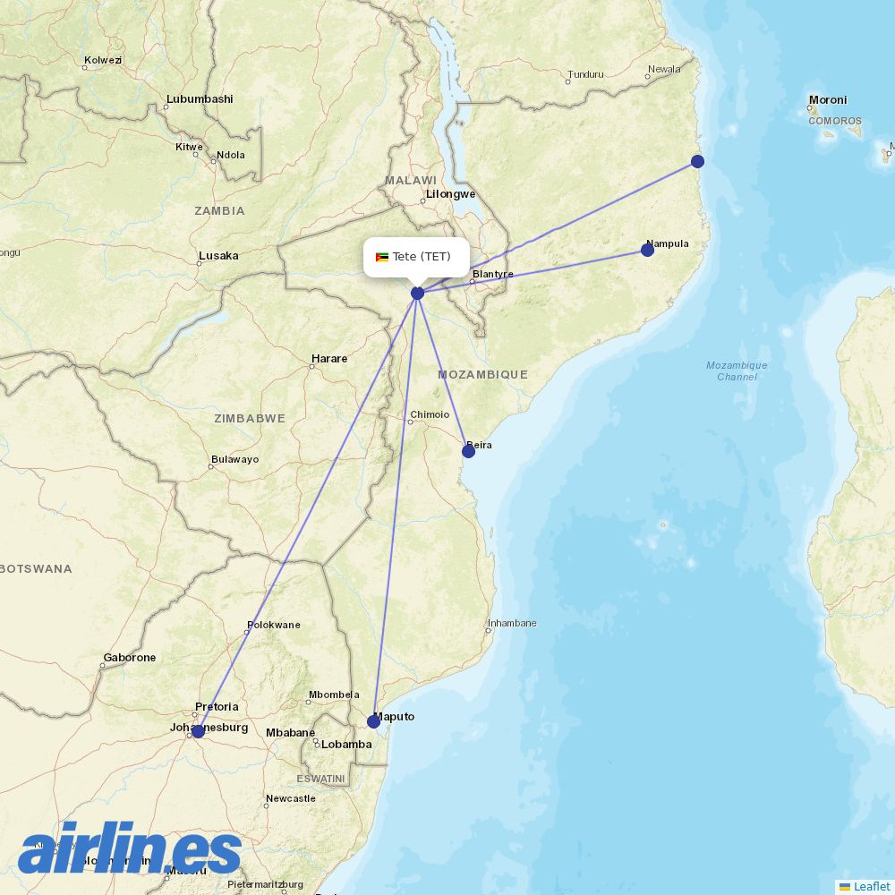 LAM at TET route map