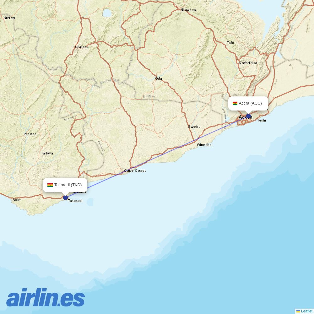 AWA at TKD route map