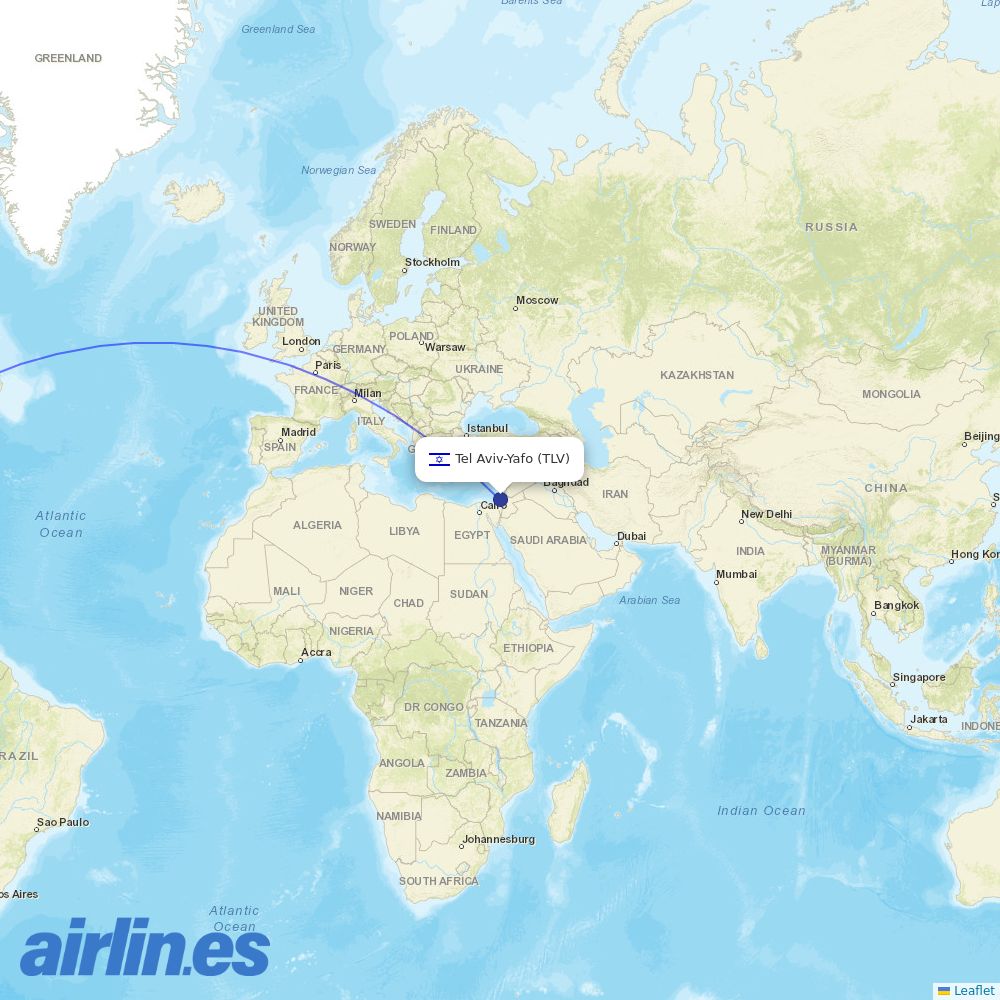 Bulgaria Air at TLV route map