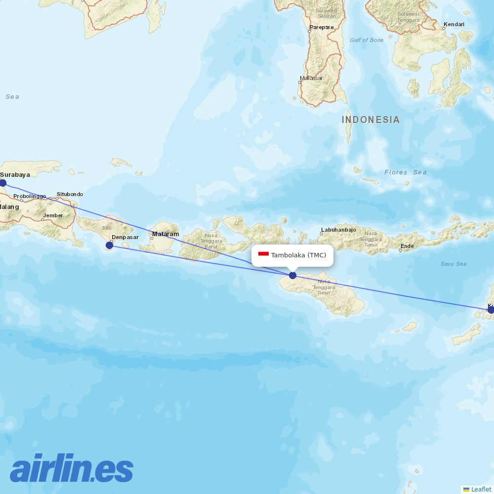 Nam Air at TMC route map