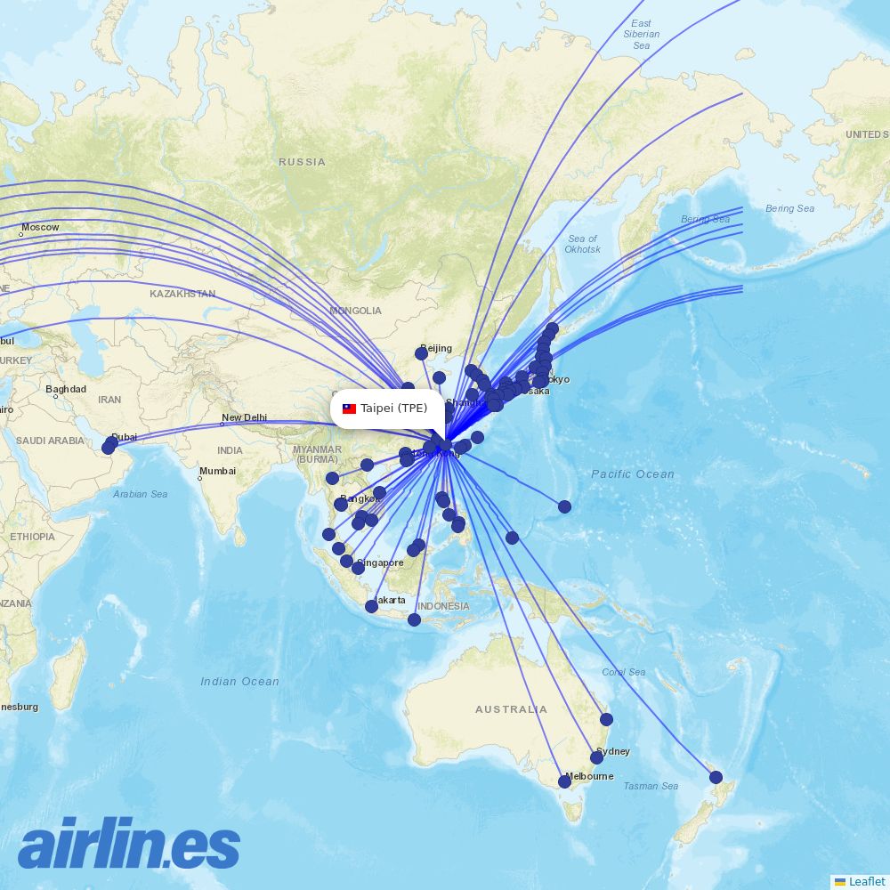 HK Express at TPE route map