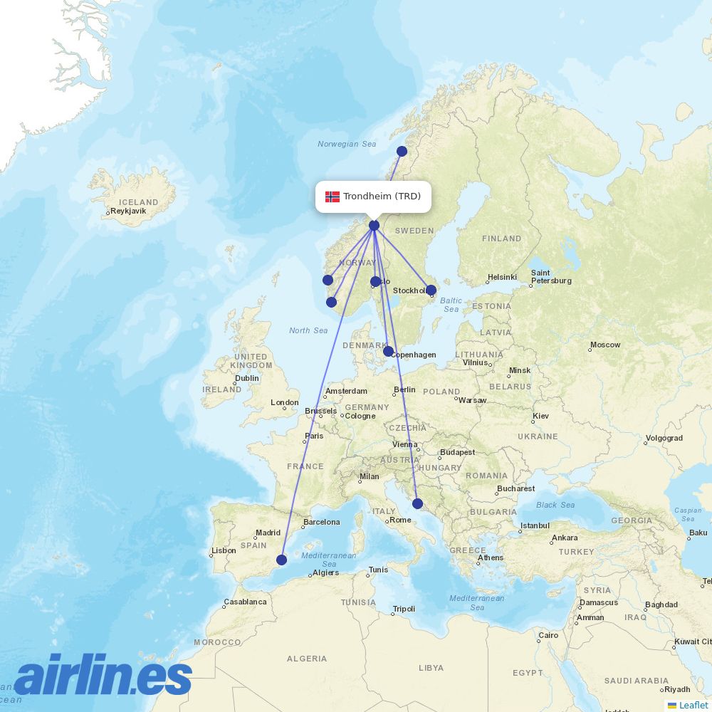 SAS at TRD route map