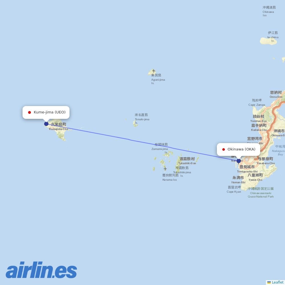 JTA at UEO route map