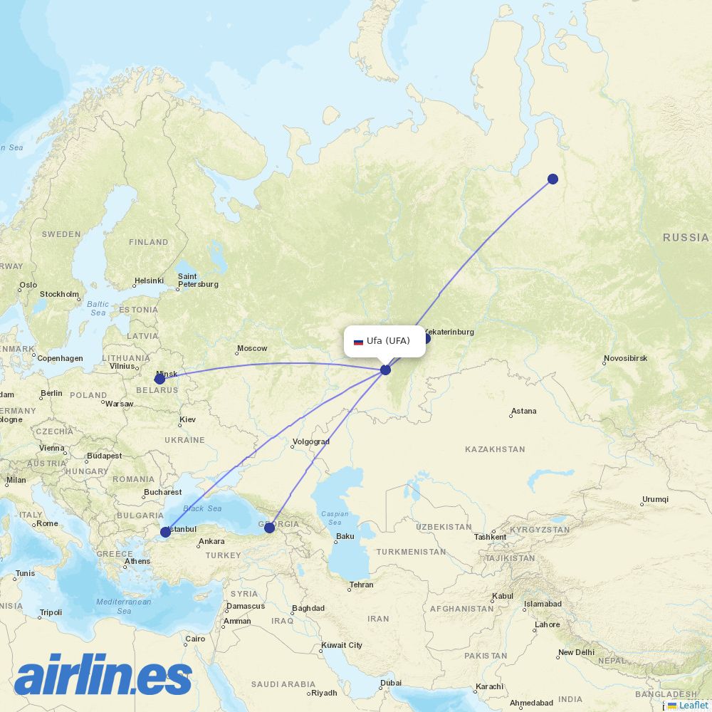 Red Wings at UFA route map