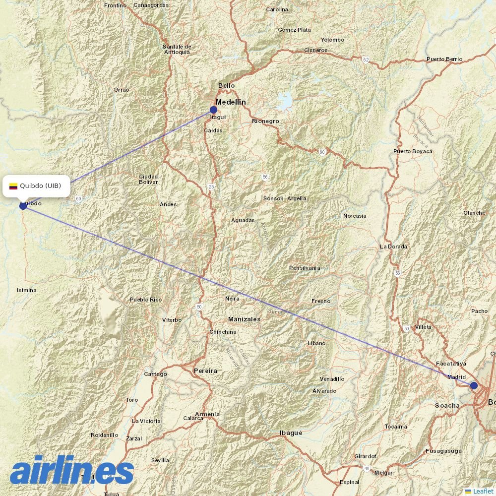 Clic Air at UIB route map