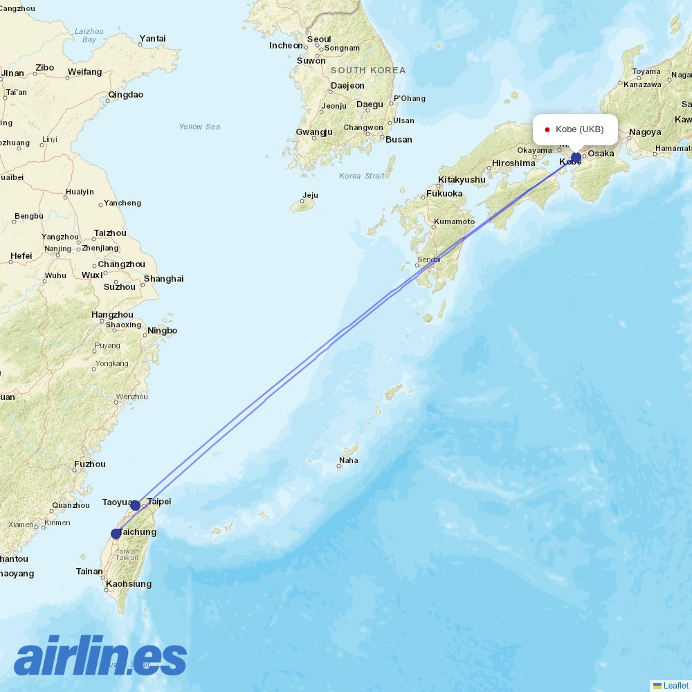 Starlux at UKB route map