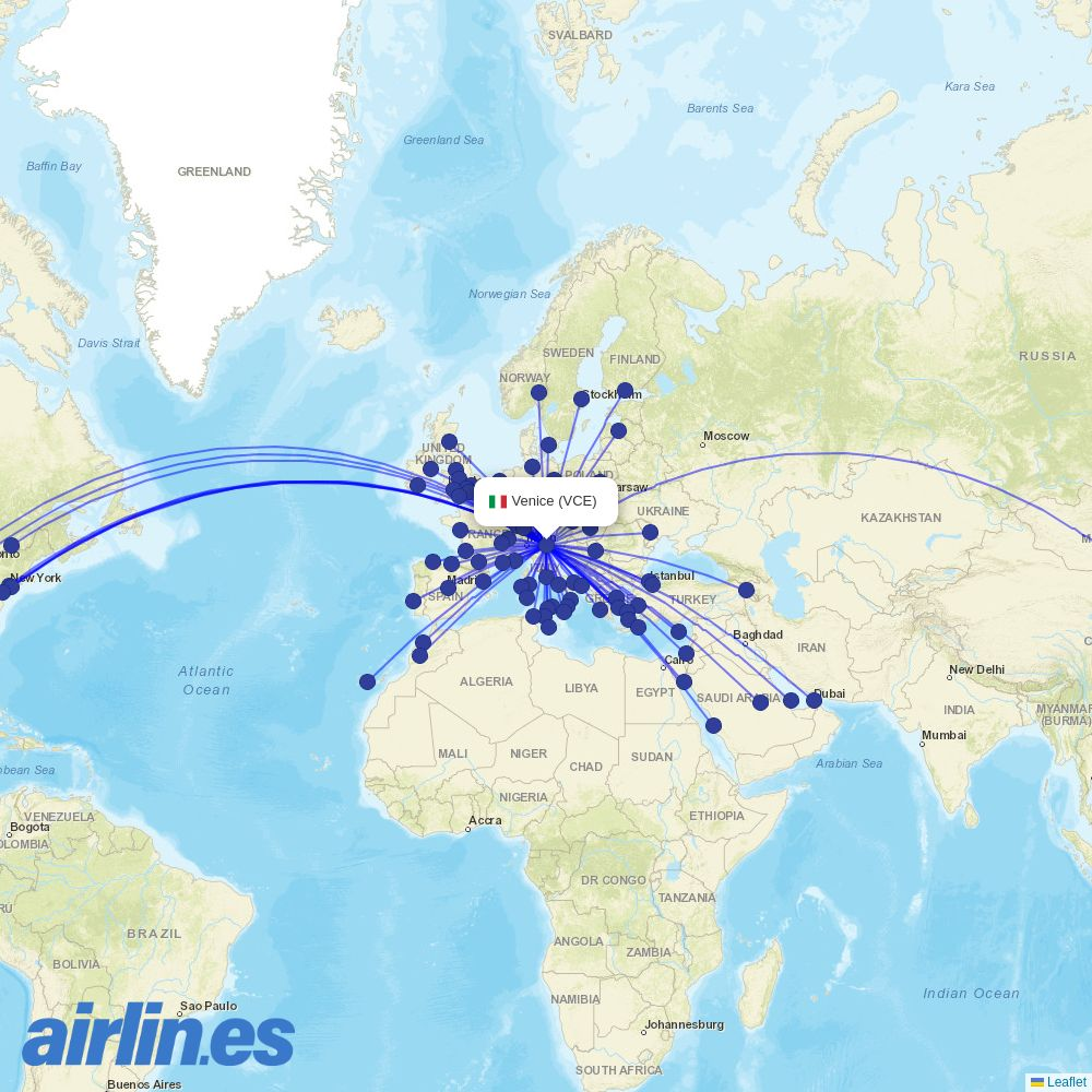 Wizz Air Malta at VCE route map