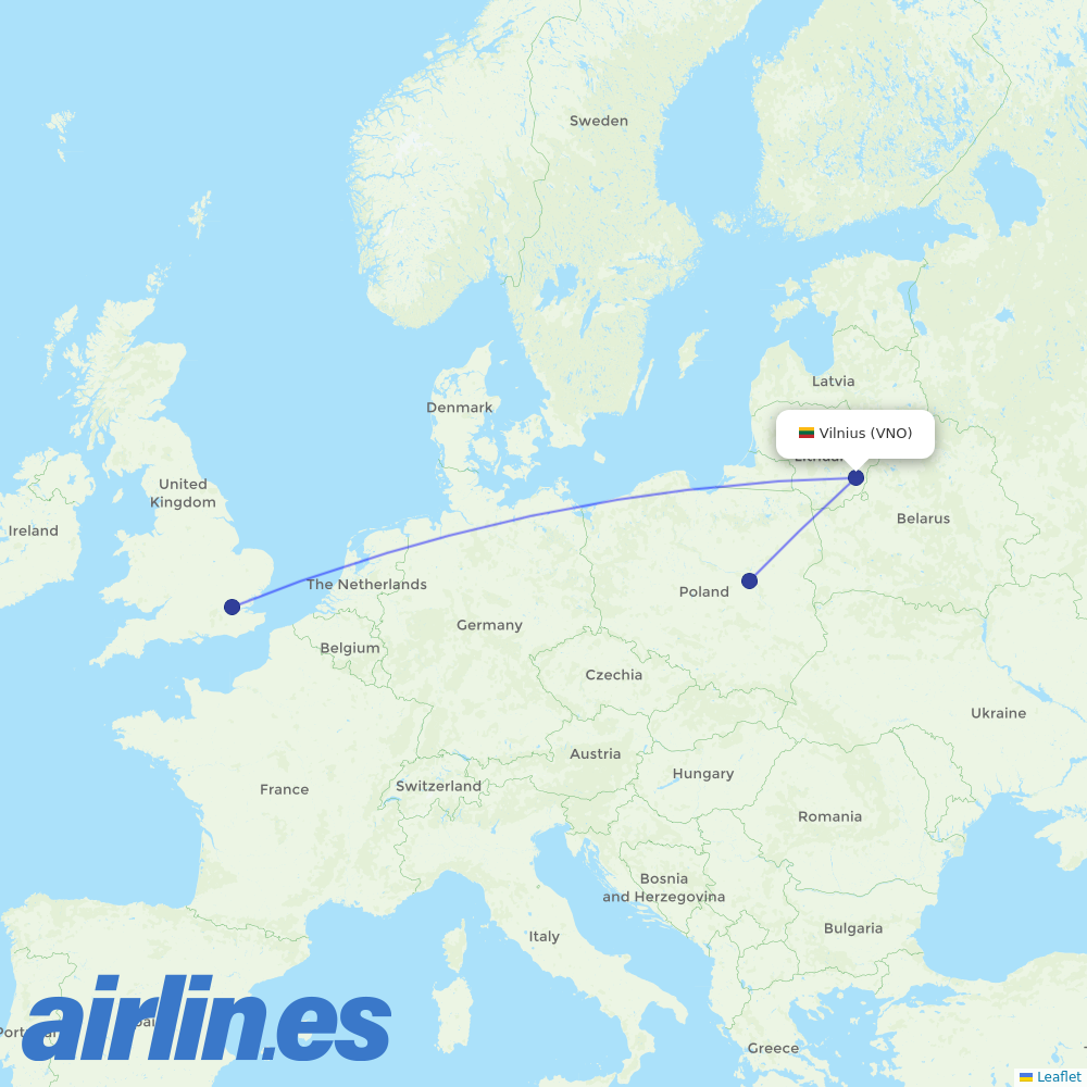 LOT at VNO route map