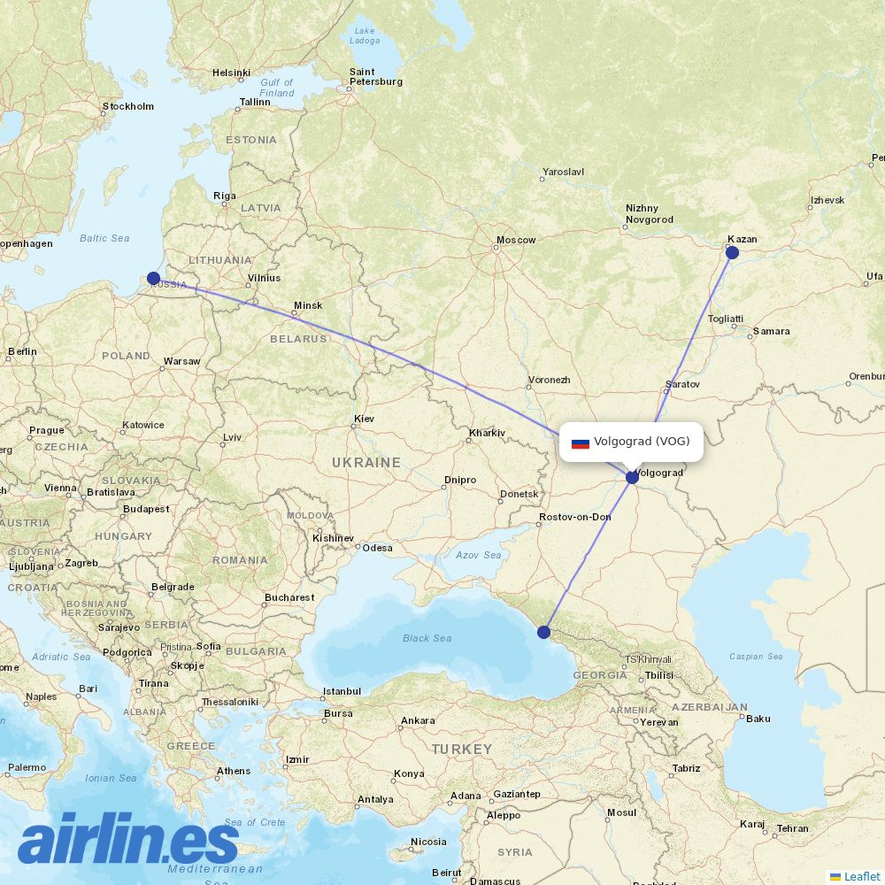 Ikar from Gumrak destination map