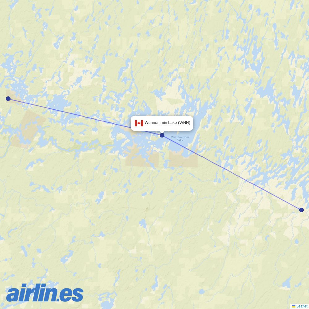 Wasaya Airways at WNN route map