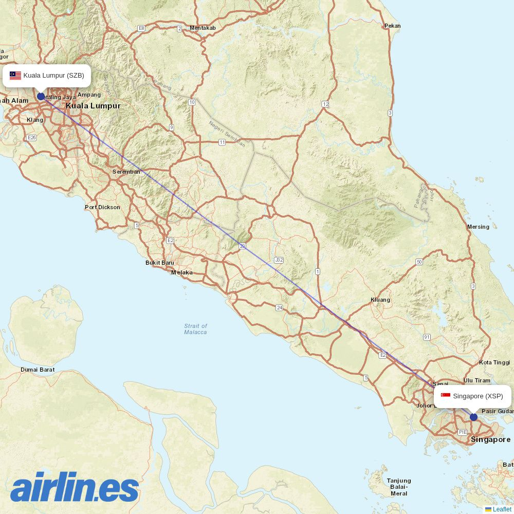 Firefly at XSP route map