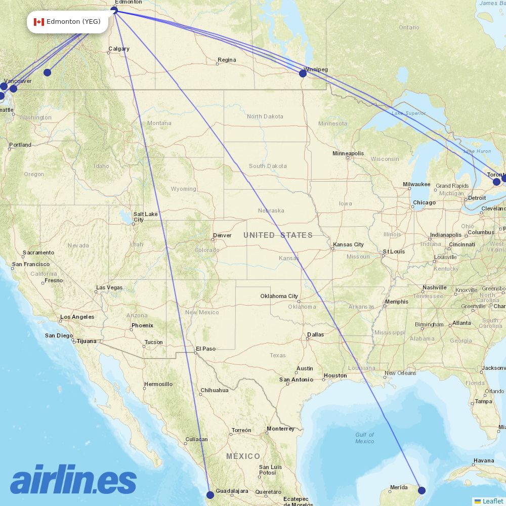Flair at YEG route map