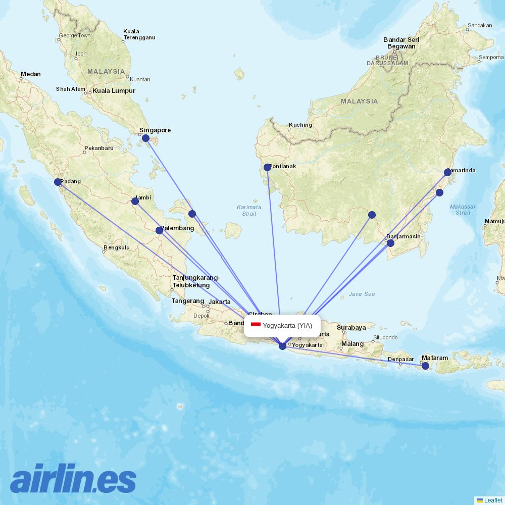 Super Air Jet at YIA route map