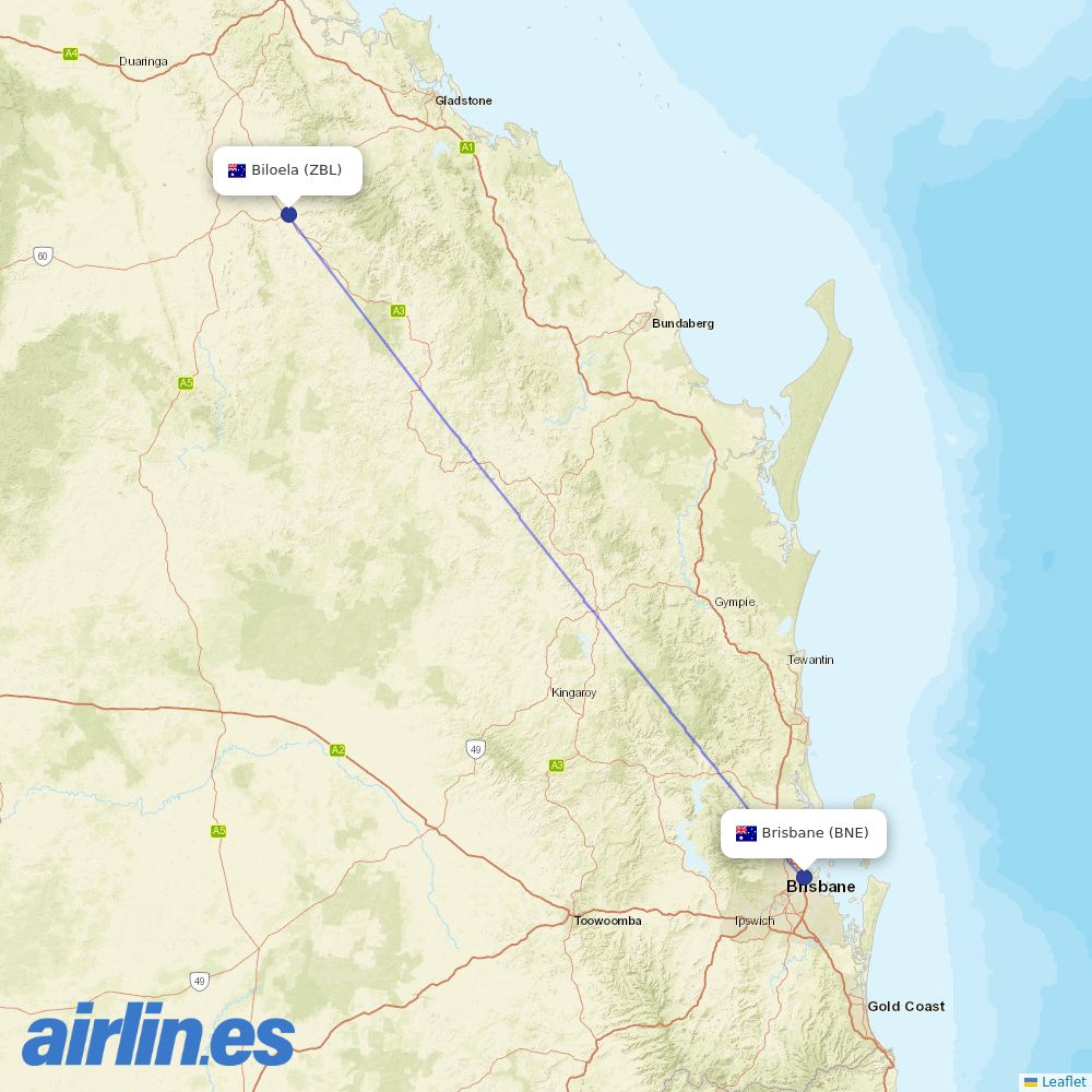 Link Airways at ZBL route map