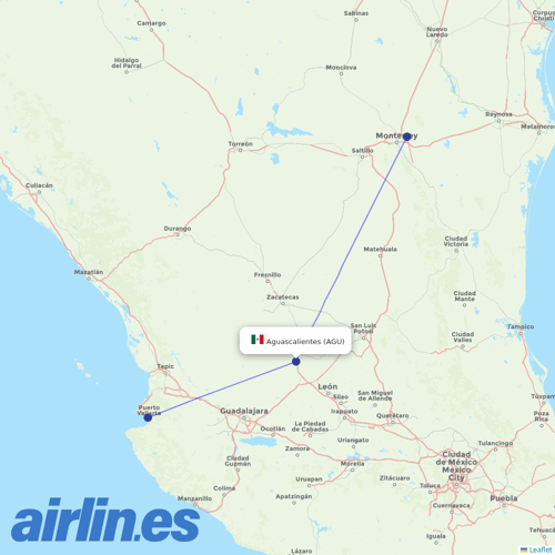 TAR Aerolineas at AGU route map