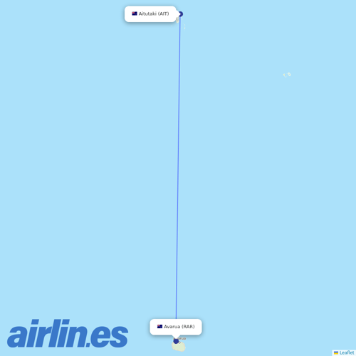 Air Rarotonga at AIT route map