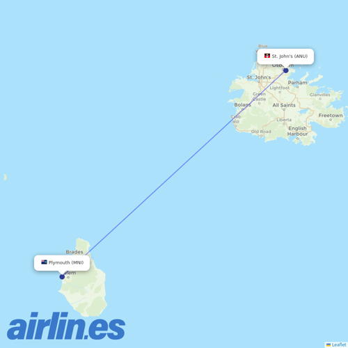 Murray Air at ANU route map