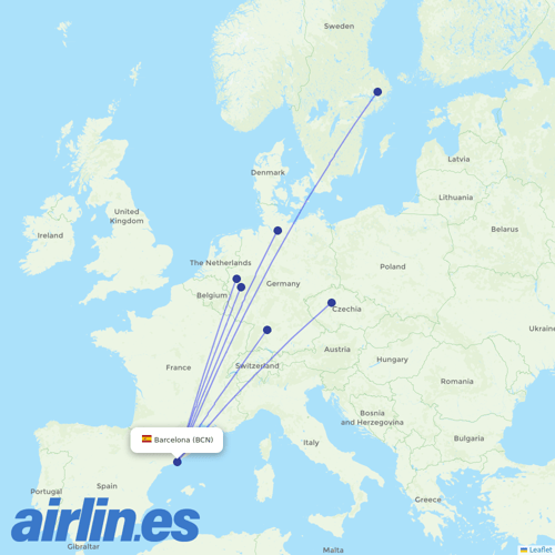 Eurowings at BCN route map