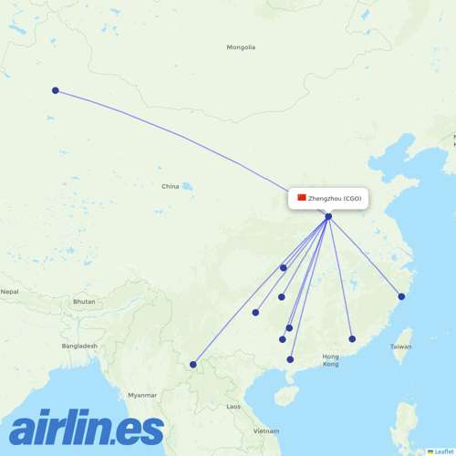 Air Guilin at CGO route map