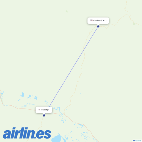 40-Mile Air at CKX route map