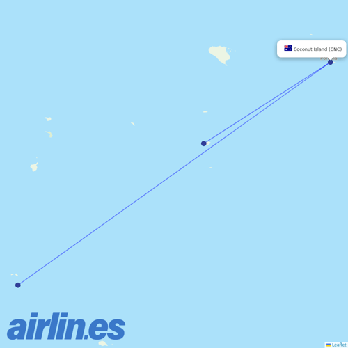 Skytrans Airlines at CNC route map