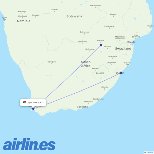 FlexFlight at CPT route map