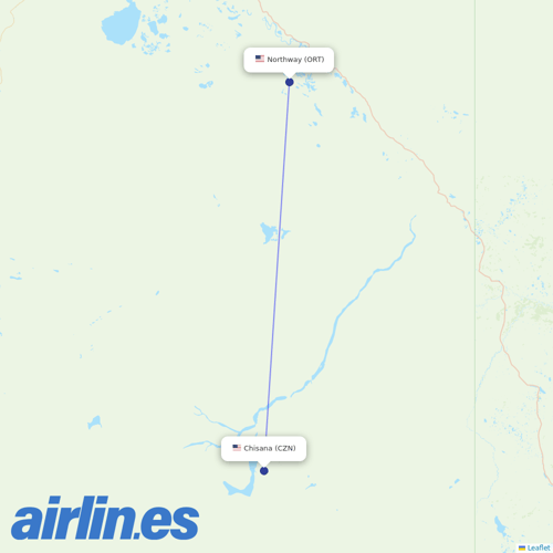 40-Mile Air at CZN route map