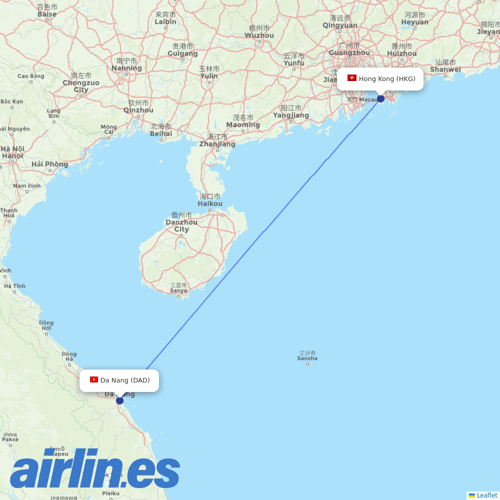 HK Express at DAD route map