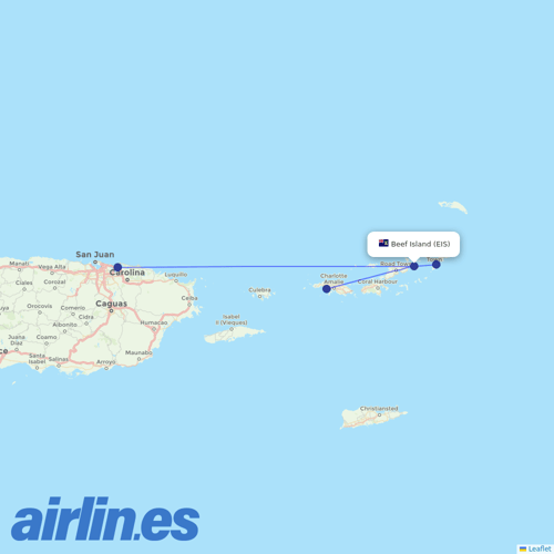 Cape Air at EIS route map