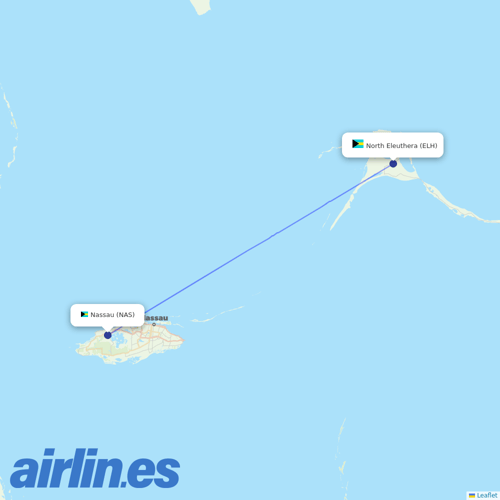 Southern Air Charter at ELH route map