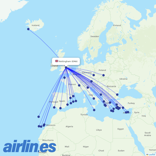 Jet2 at EMA route map