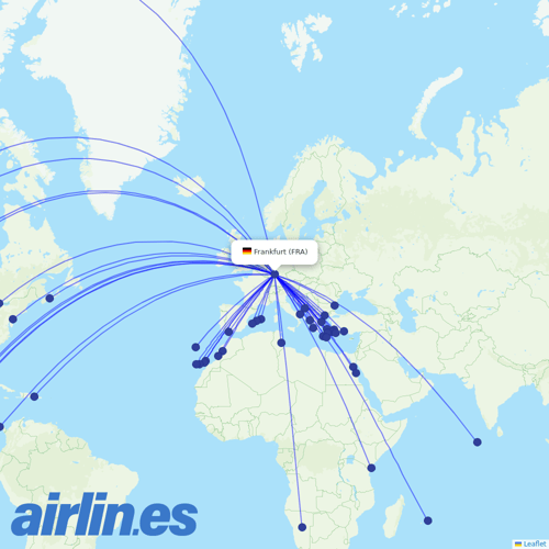 Airbus Transport International at FRA route map