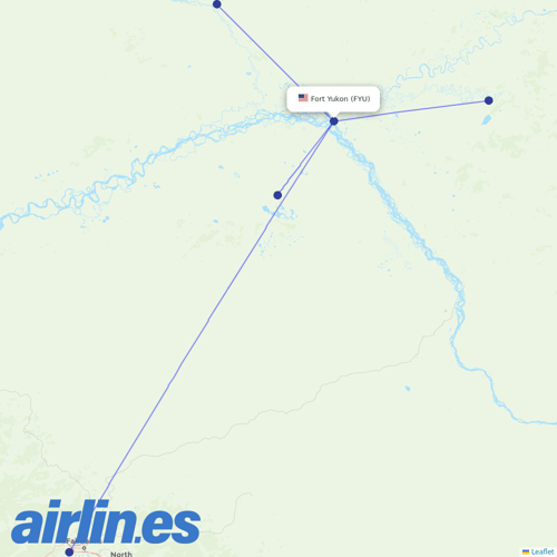 Astral Aviation at FYU route map