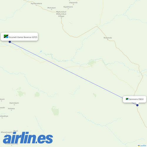 Auric Air at GTZ route map