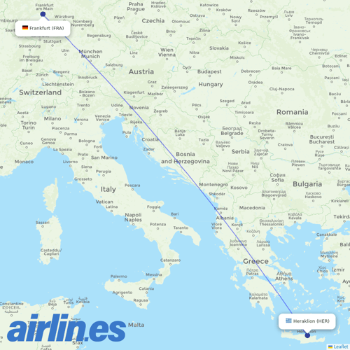 Airbus Transport International at HER route map