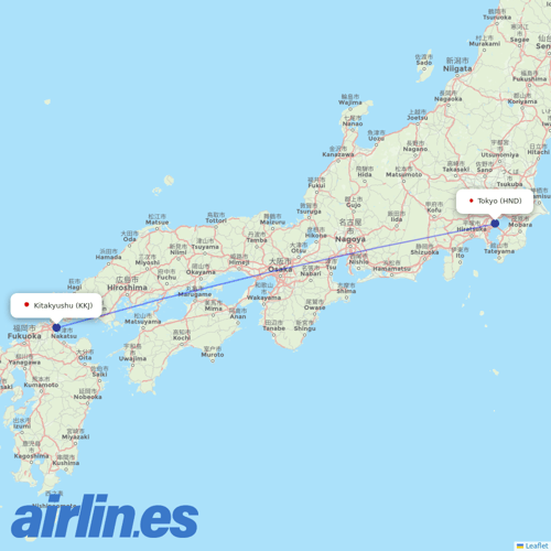 Global Jet at HND route map