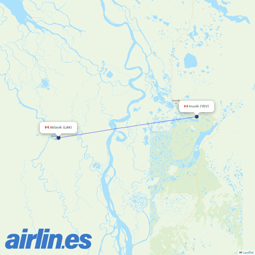 North-Wright Airways
 at LAK route map