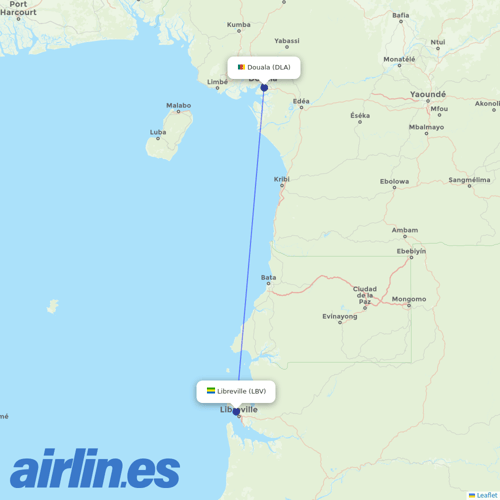 Air Senegal at LBV route map
