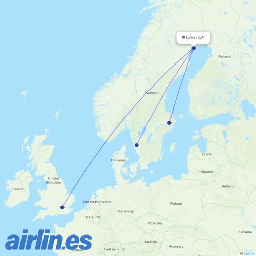 SAS at LLA route map