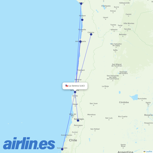JetSMART at LSC route map