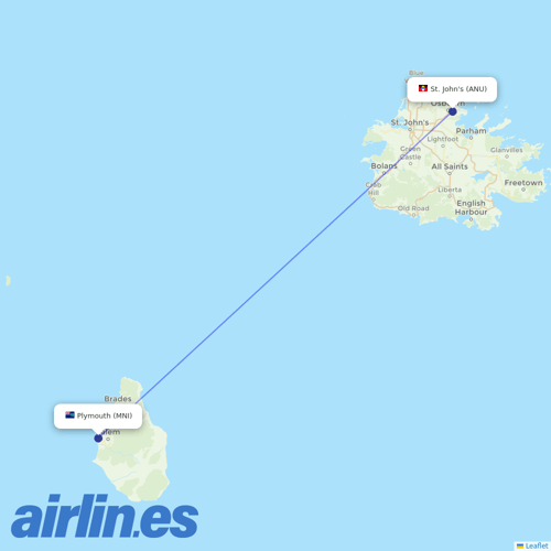 Murray Air at MNI route map