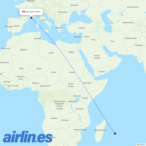 Corsair at MRS route map