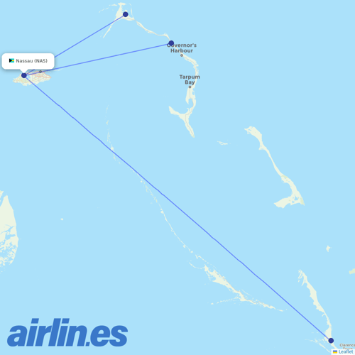 Southern Air Charter at NAS route map