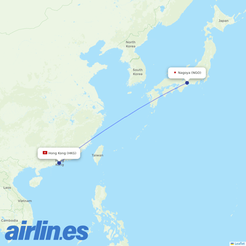 HK Express at NGO route map