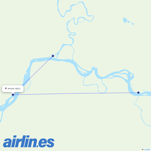 Astral Aviation at NUL route map